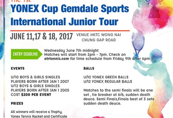 YONEX Cup Sign Up under tournaments